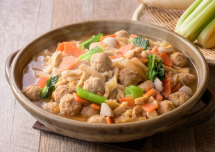 江戸味噌仕立てのちゃんこ鍋