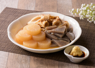 生姜醤油で食べる姫路おでん