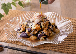 高知のゆず香る なすのたたき